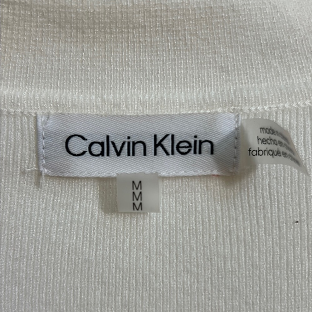 Calvin Klein off White Long Sleeve Top - Picture 3 of 9